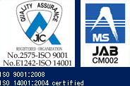 ISO 9001:2008
ISO 14001:2004 certified